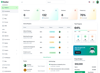 adminHMD dashboard preview
